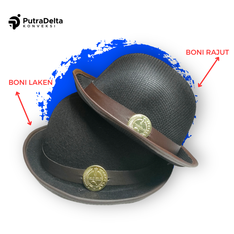 TOPI BONI PRAMUKA LAKEN RAJUT JARING | TOPI PRAMUKA SD SMP SMA | TOPI BONI PRAMUKA UNTUK PEREMPUAN