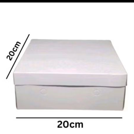 DUS KOTAK NASI / DUS BESEK / DUS HAJATAN 20X20 / KOTAK NASI POLOS