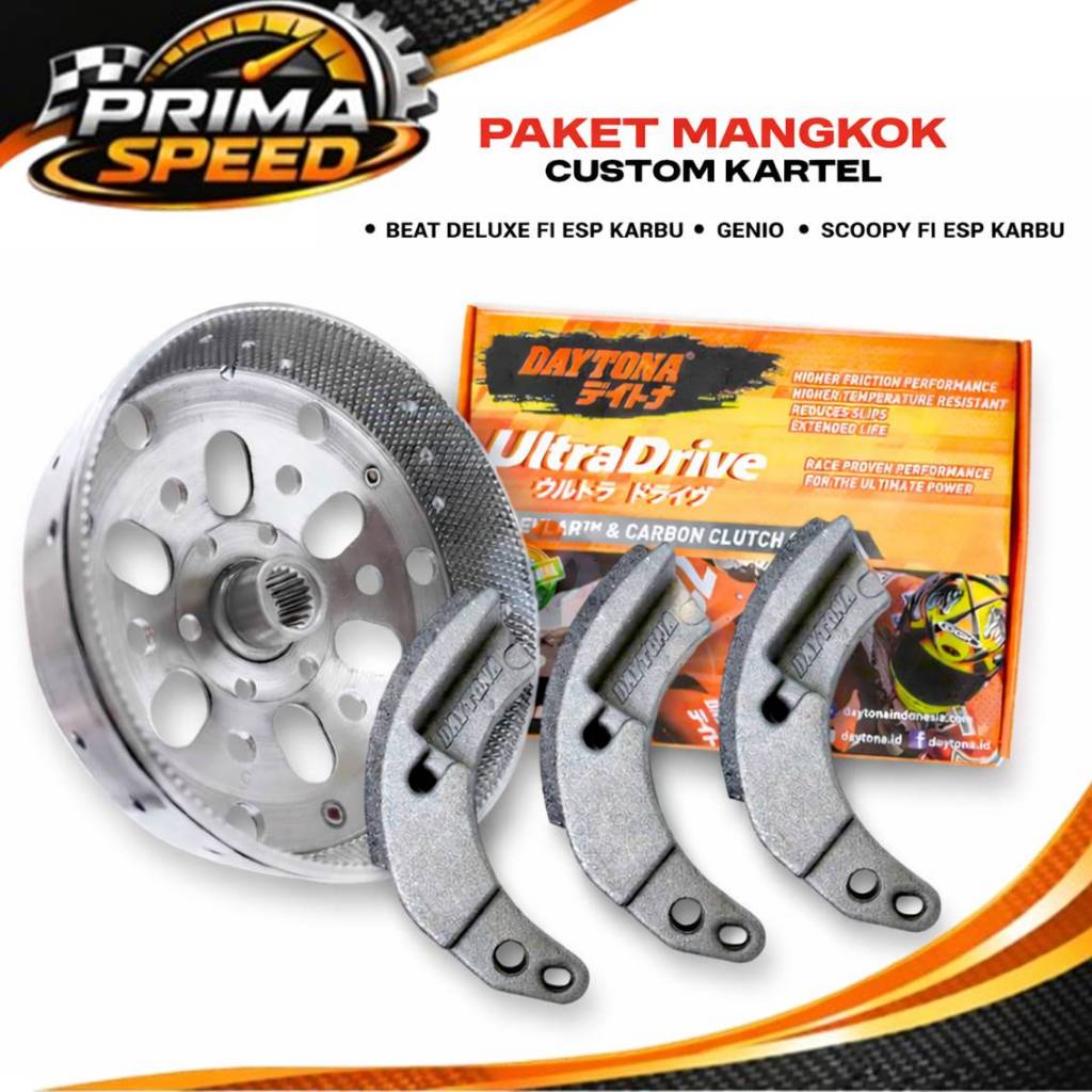 BEAT - SCOOPY Mangkok Kampas Ganda Beat Scoopy fi esp karbu Custom Ori - BEAT FI ESP Kampas Ganda Da