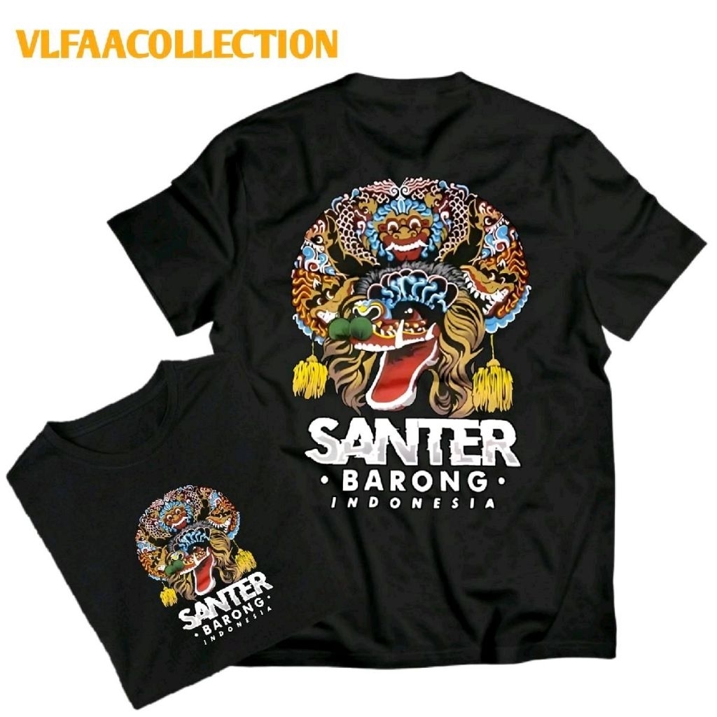 ZYKIDS KAOS ANAK MOTIF BARONG SANTER TERBARU FASHION ANAK LAKI LAKI PEREMPUAN USIA 2-13 TAHUN BAHAN 