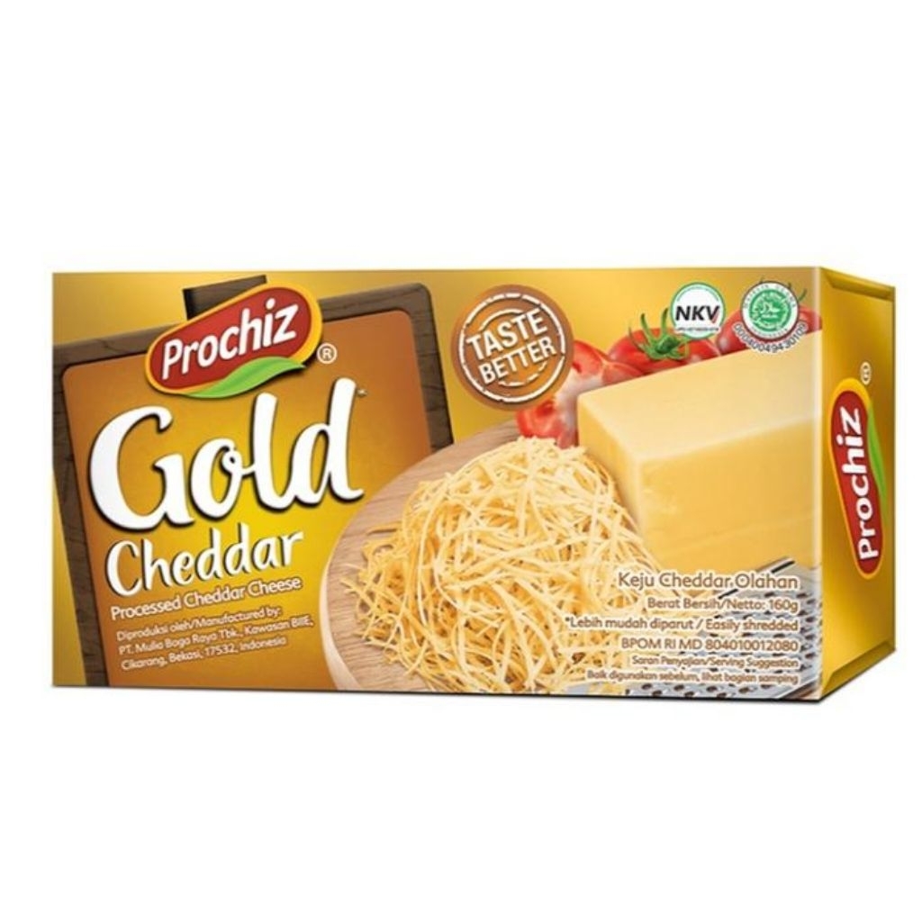 Keju Parut Prochiz Gold Cheddar 160gr / Keju Prochiz Gold Cheddar 160gr