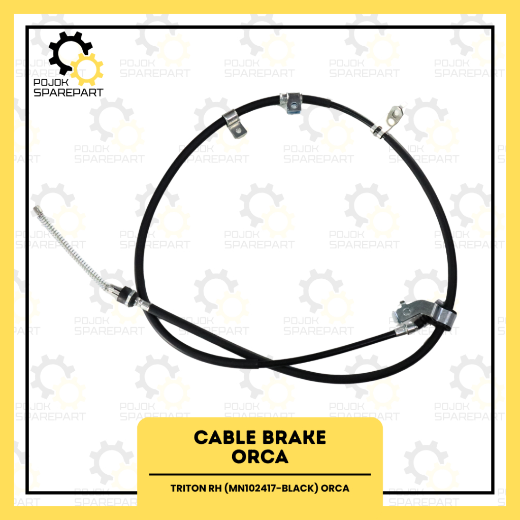 CABLE BRAKE TRITON RH (MN102417-BLACK) ORCA