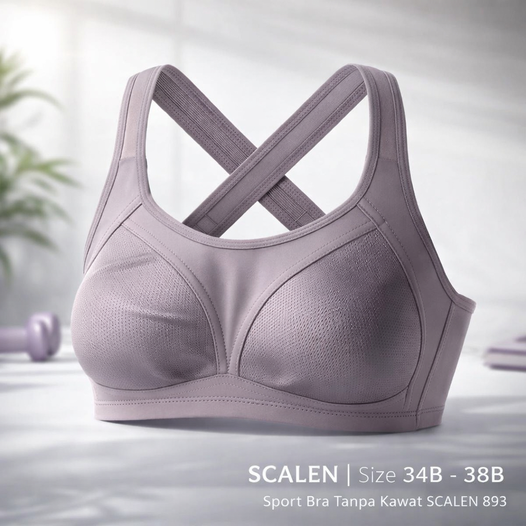 SCALEN | Size 34B - 38B | Sport Bra Tanpa Kawat SCALEN 893