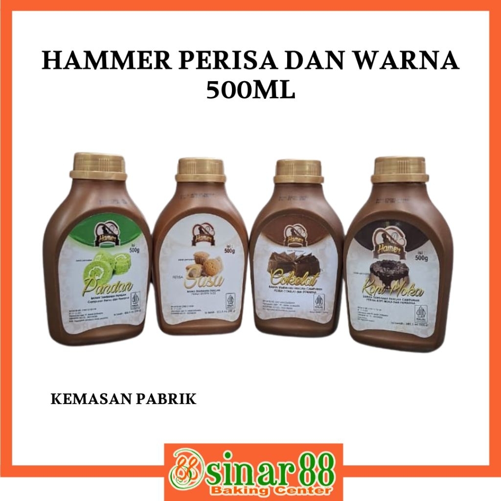 HAMMER PASTA PERISA 500GR ( PANDAN, COKLAT, COFFE MOCCA, SUSU )