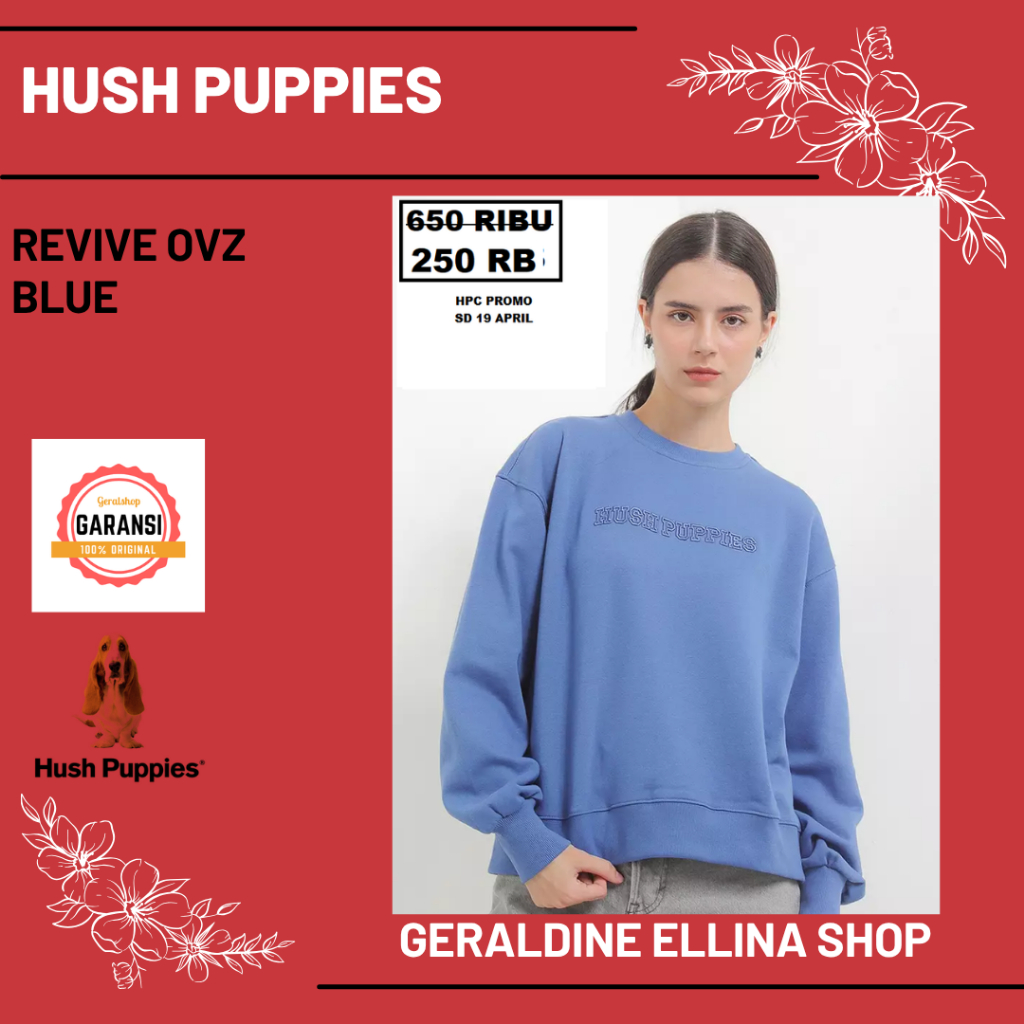 Baju sweaters Hush Puppies wanita original sale REVIVE OVZ