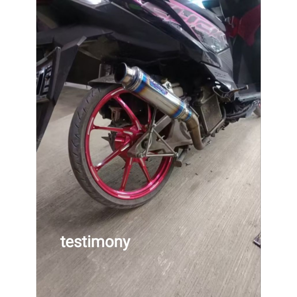 breket knalpot racing samlong salemba custom vario kzr 125/150 led old