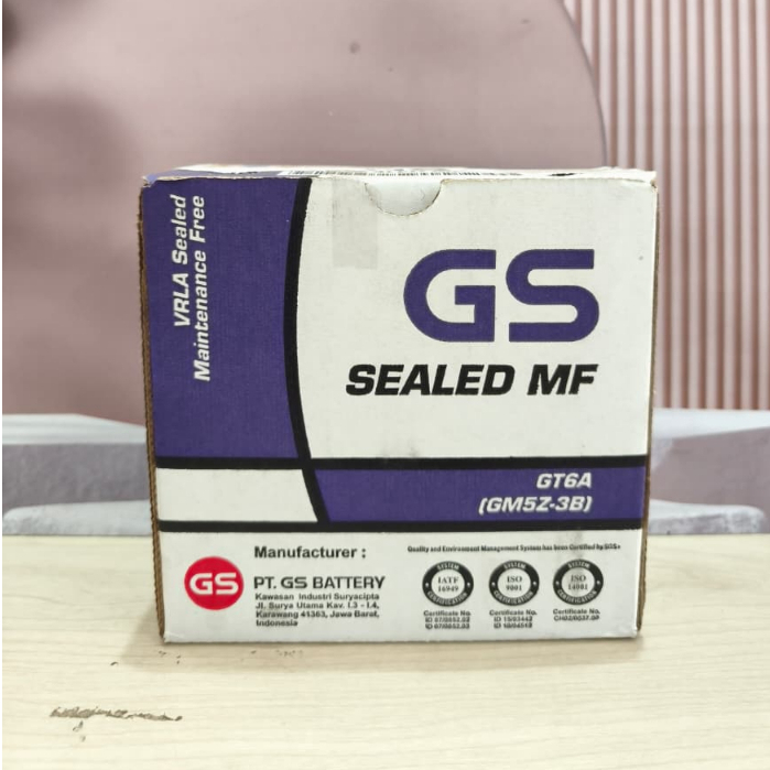 AKI Motor GS GM5Z-3B GT6A AKI Kering AKI Motor Mio, Jupiter MX Lama, Vega R, Surpa Lama Original GS
