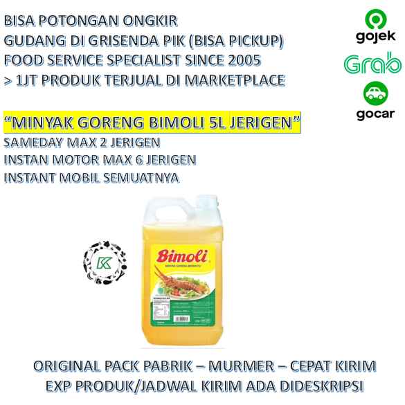 Minyak Goreng Bimoli 5 Liter Satuan Murah