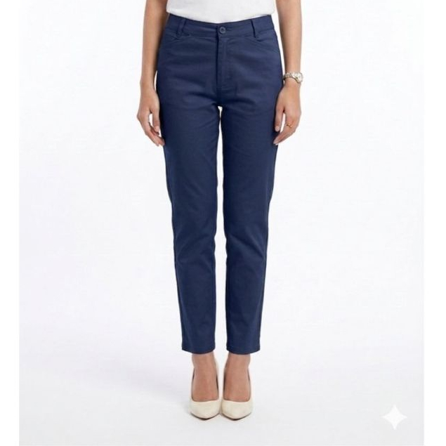 Eprise Chinos Pants NAVY BP08 | Celana Panjang Casual Wanita | Celana Kerja