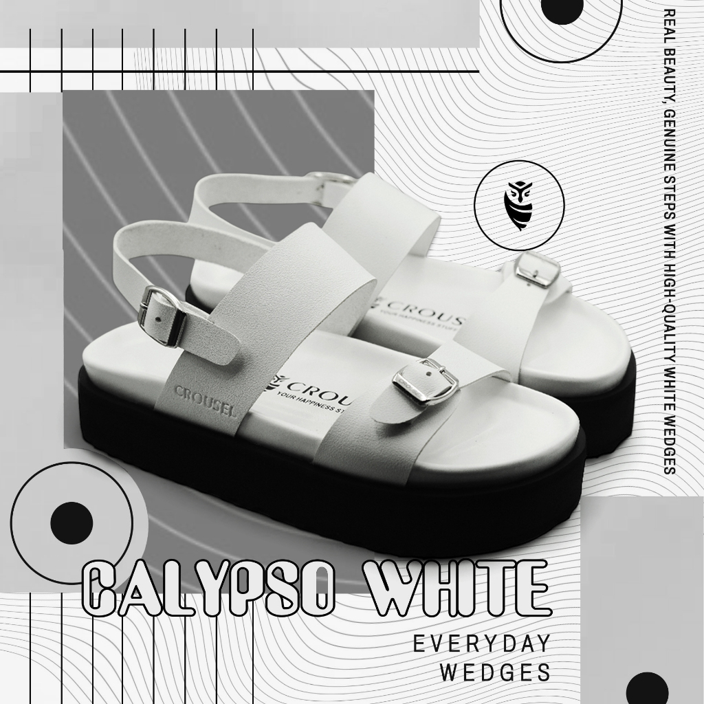 Crousel Sandal Wedges Women - Calypso White