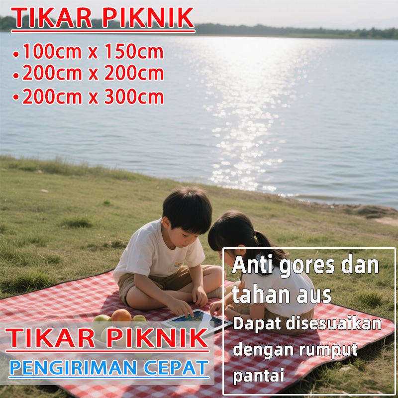[Kualitasting]  tikar lipat piknik waterproof jumbo tikar lipat piknik jumbo 300x200 anti air tikar 