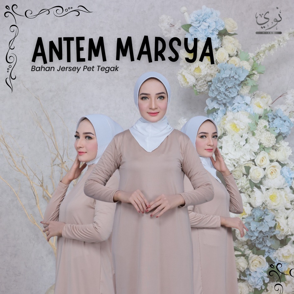 Ciput Antem Marsha Bahan Jersey Zoya Tegak Dahi