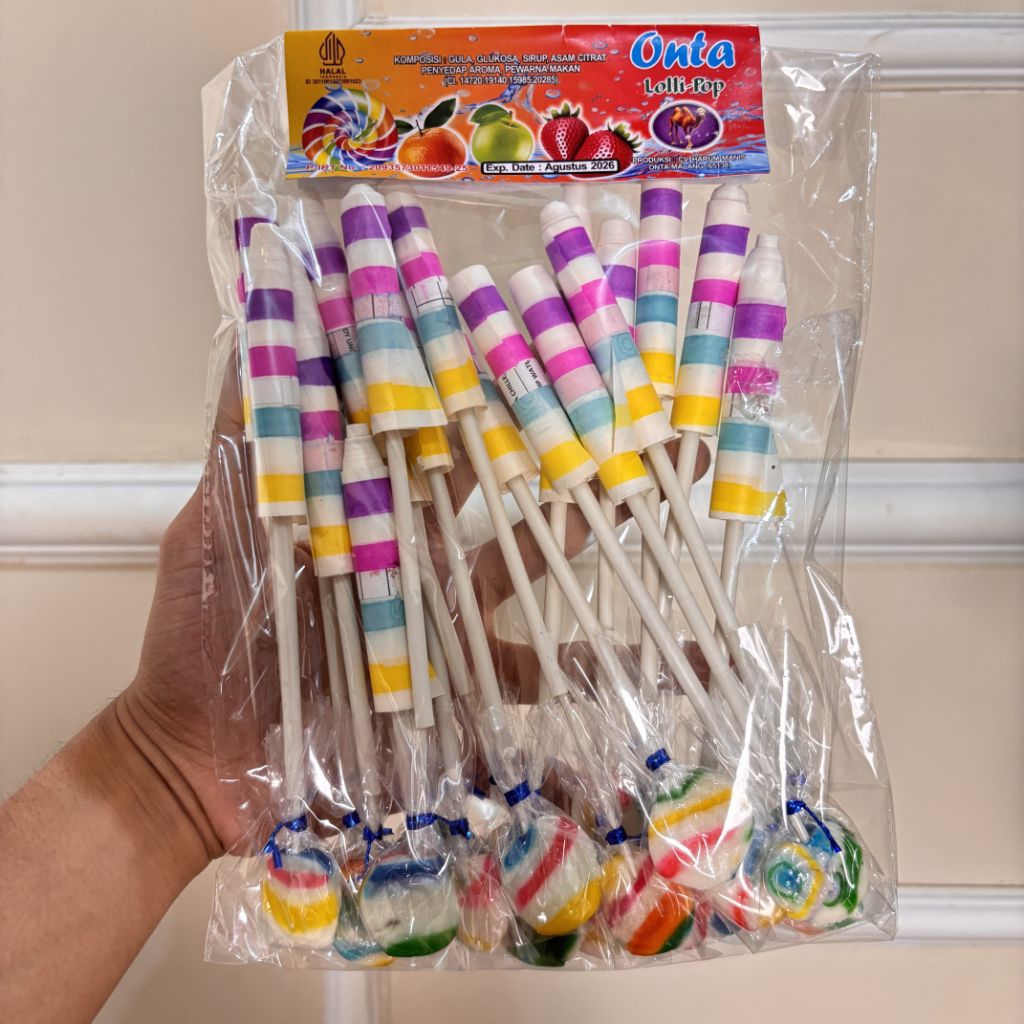 Permen Lollipop Micro Berhadiah Mainan Salome/Sontoloyo Isi 20 Pcs Grosir