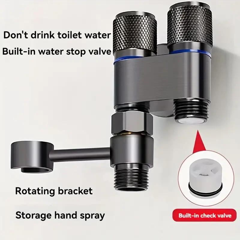 Jet Shower Set Selang Kloset Kran Cabang Kepala Bidet Toilet Set Stainless