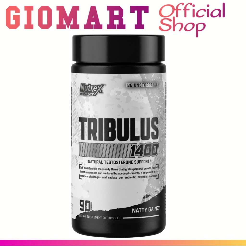 Nutrex Research Tribulus Black 1300 mg 120 Capsules - Suplemen Stamina Pria Vitalitas & Libido Boost