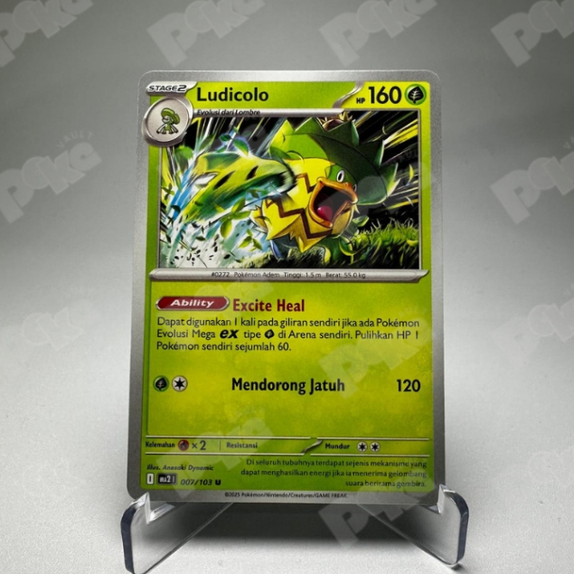 Kartu Pokemon TCG Indo - Ludicolo MA2 | 007/103 U