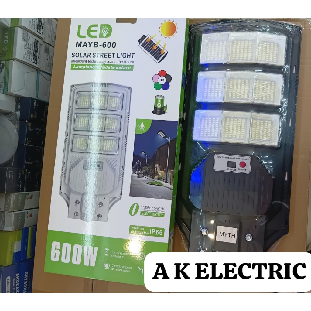 PJU SOLAR SELL LAMPU JALAN TENAGA SURYA 600WATT MAYB-600 MERK MYTH