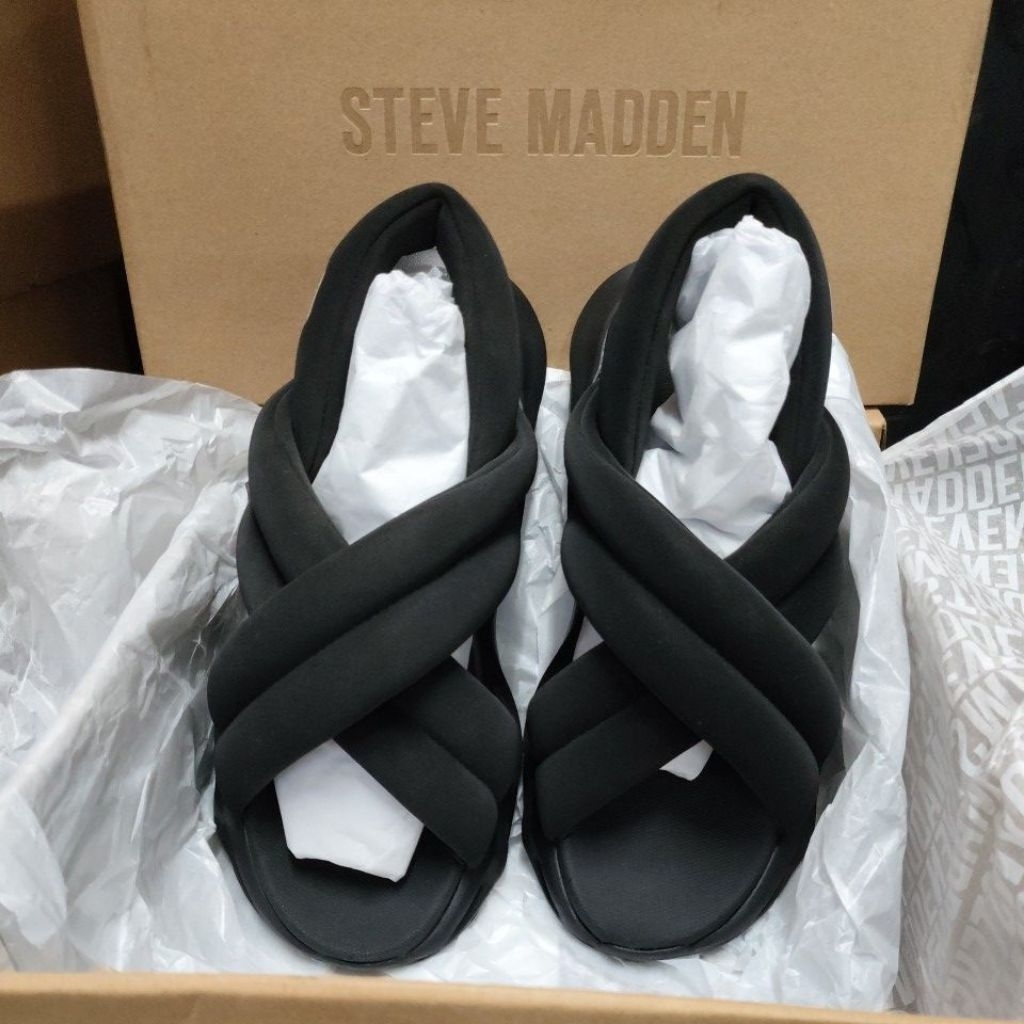 STEVE MADDEN HURDLE 2 BLACK HITAM 7.5 38 24CM ORIGINAL AUTHENTIC OFFICIAL STORE SALE MURAH BAGUS AWE