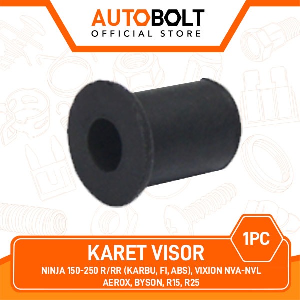 GROSIR Autobolt Autopart Karet Visor Ninja 150 R/RR Karbu FI ABS 250 & Vixion NVA NVL & Aerox & Byso