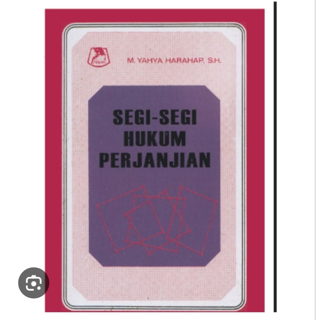 buku hukum berjudul Segi-Segi Hukum Perjanjian yang ditulis oleh M. Yahya Harahap, S.H