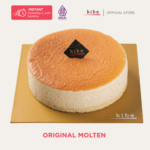 KIBO Molten Cheese Cake Large (Original) - Kue Ulang Tahun