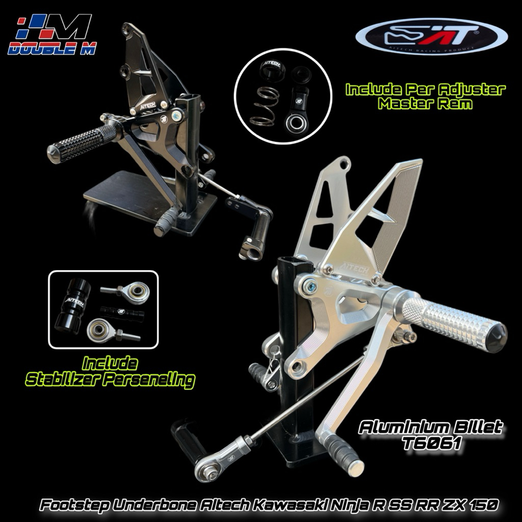 Footstep Step Underbone Aitech Kawasaki Ninja R SS RR ZX SSR 150
