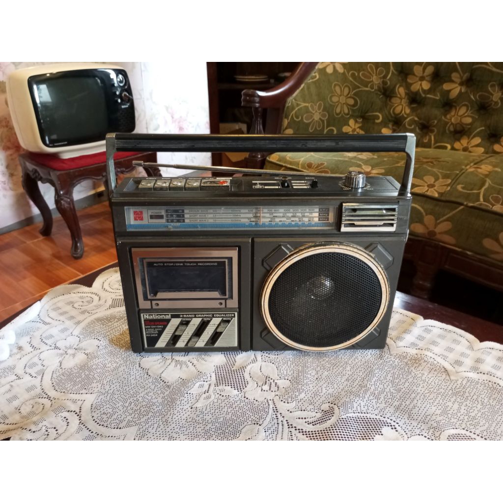 Radio Tape Kaset Jadul Antik Vintage Merk NATIONAL lawas Tua Retro Kuno