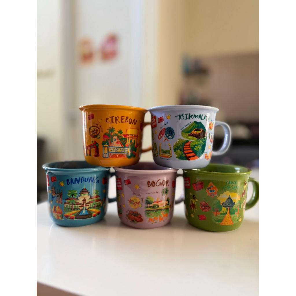 Gelas keramik / Mug Yogya Griya city edition