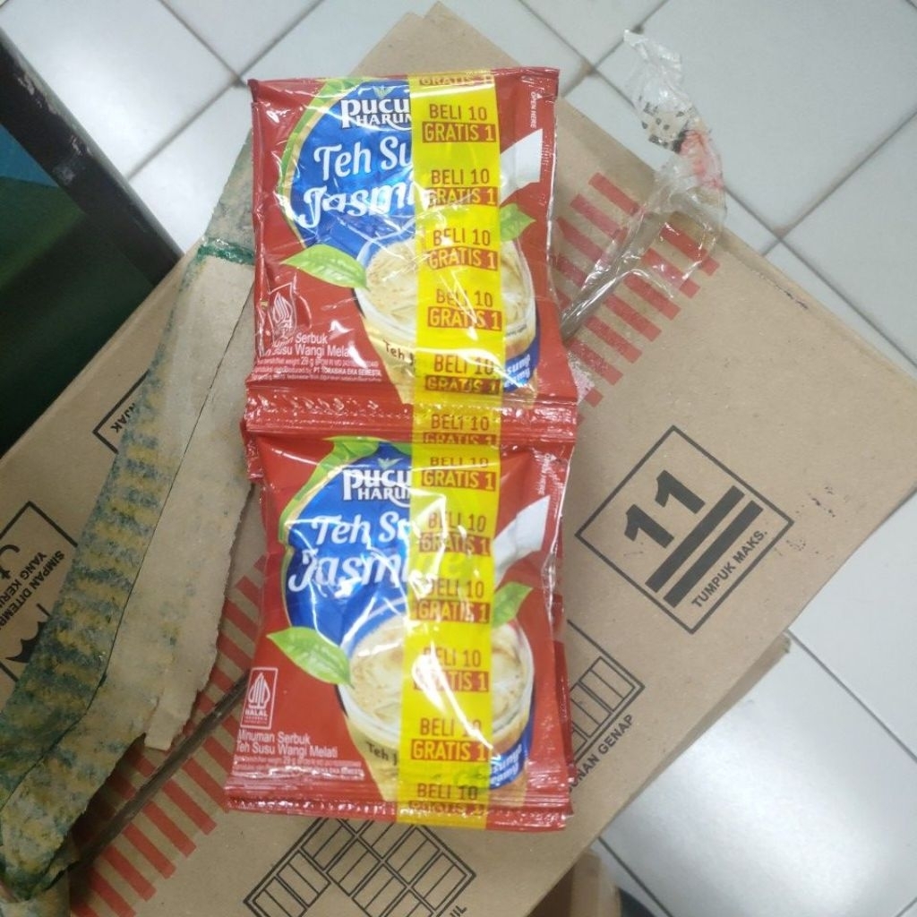 Teh Susu Jasmine Pucuk Teh Tarik 10+1 Sachet