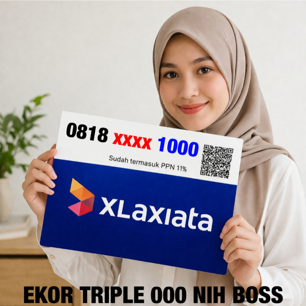 Kartu Perdana Nomor Cantik XL Axiata - EKOR TRIPLE 000 - O817 O818 O819 O877 O878 O859 - 1000 2000 3