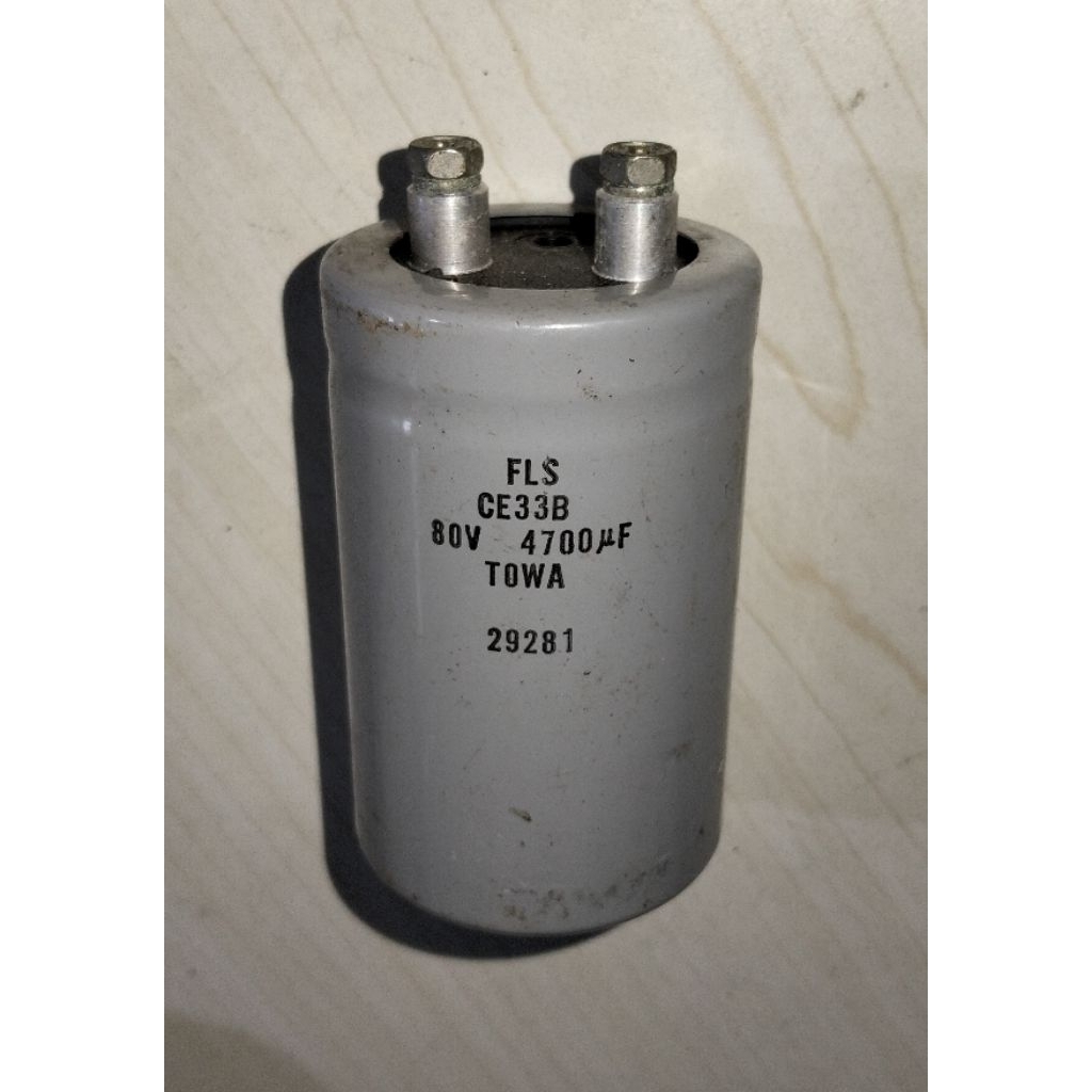 ELCO 80V 4700UF T 8.5CM D 5CM BEKAS ORI
