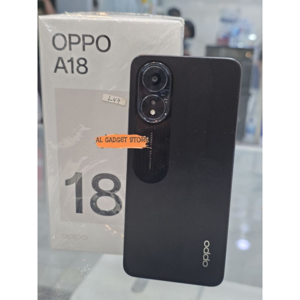 OPPO A18 RAM 4/128GB SECOND MULUS TERAWAT