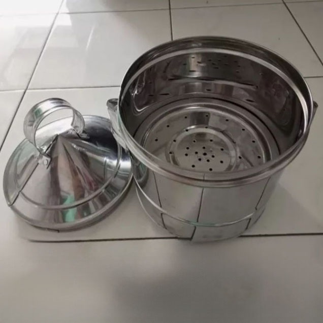 DANDANG NASI KUKUS SABLUKAN STAINLESS STEEL KAPASITAS 2 3 4 5 6 7 8 10 KG BERAS