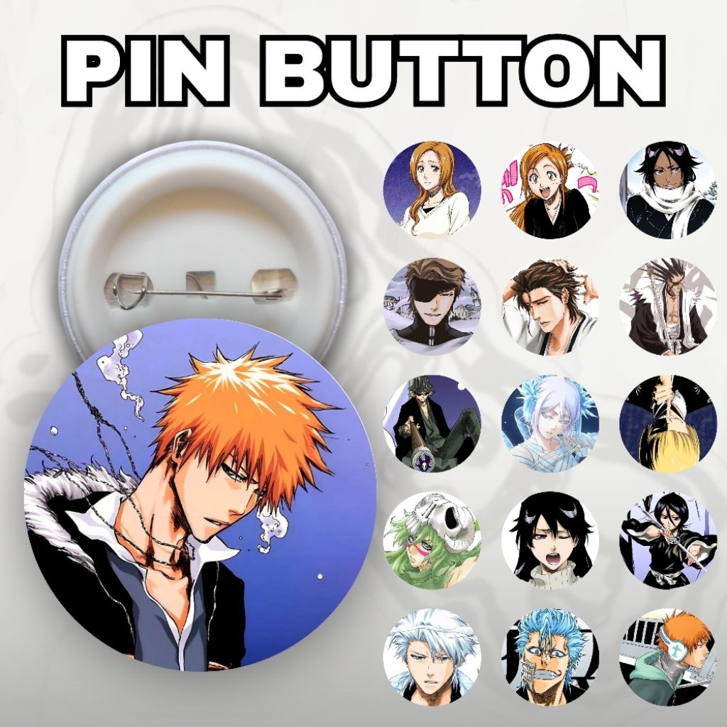 Pin Bleach Anime Ichigo Rukia Orihime Aizen Bambietta Yoruichi