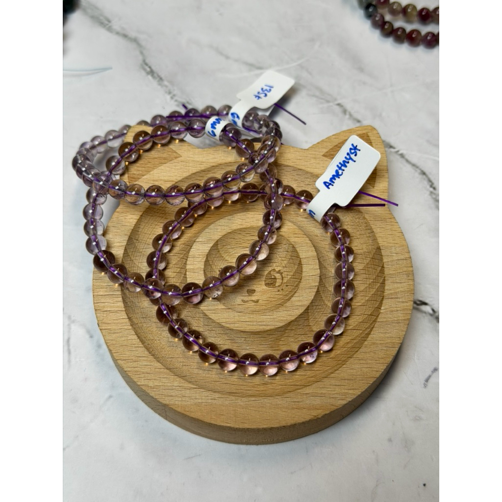 Amethyst Bracelet (6mm) / Gelang Amethyst Kristal Batu Alam