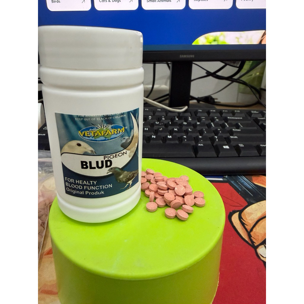 Vetafarm BLUD Suplemen Darah Merpati Vitamin Stamina Nafas Kuat Burung Lomba Kolong