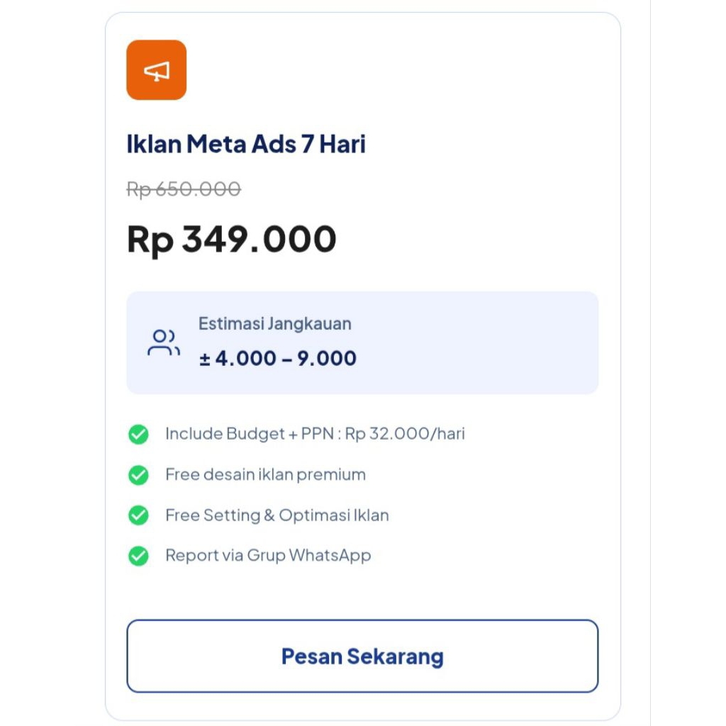 Jasa Iklan Meta Ads 7 Hari