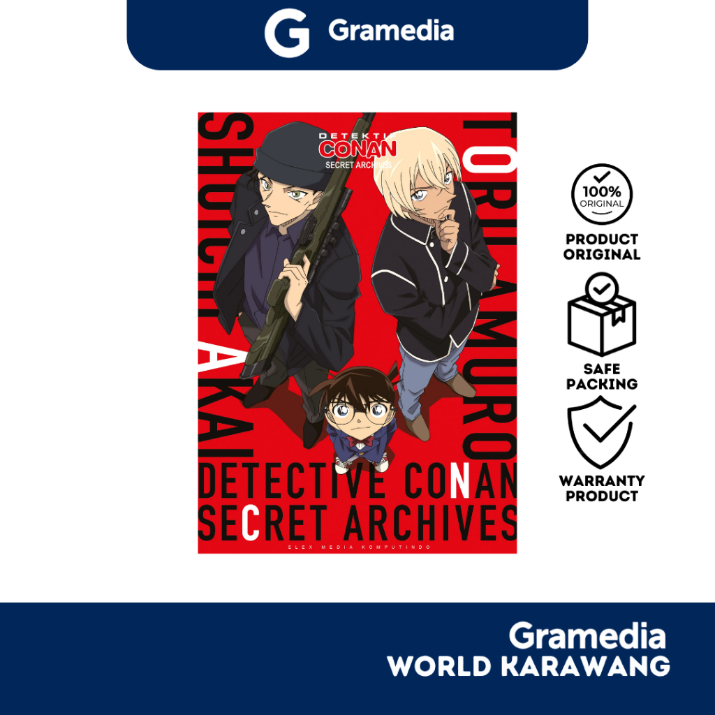 Gramedia Karawang - Buku Komik - Detektif Conan Secret Archives 02 Shuichi Akai & Toru Amuro - Aoyam