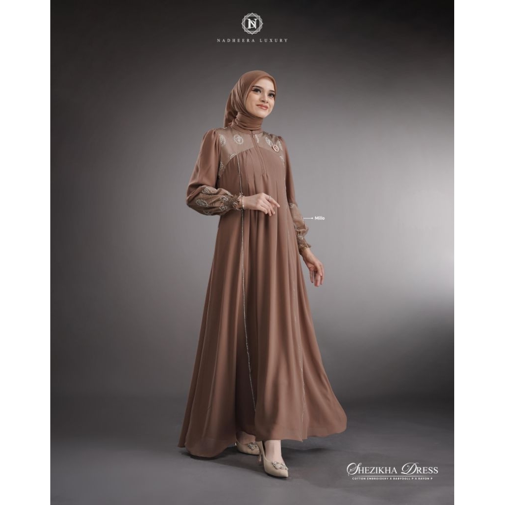 SHEZIKHA DRESSS BY NADHEERA LUXURY//RAYON PREMIUM//GAMIS ELEGAN//GAMIS SIMPLE