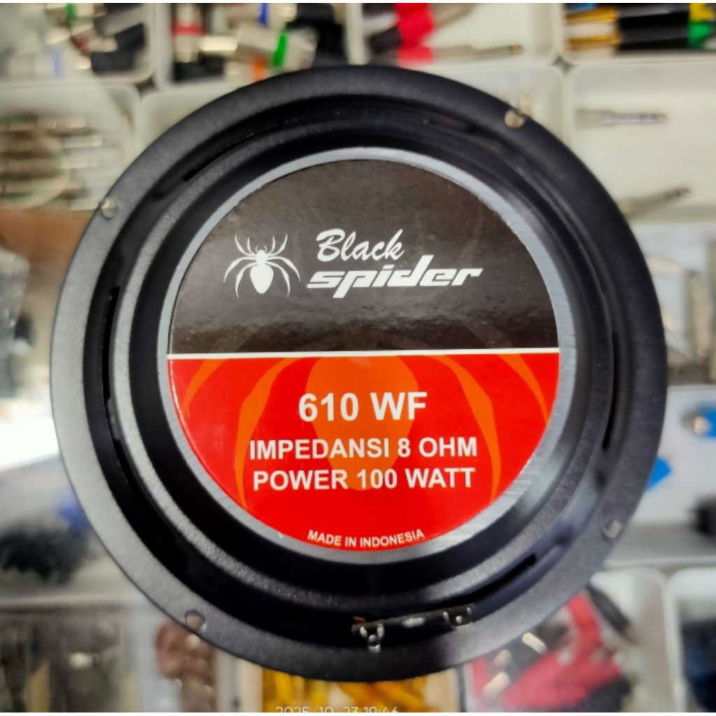 Speaker 6 inch Black spider 610 wf (Wofer)