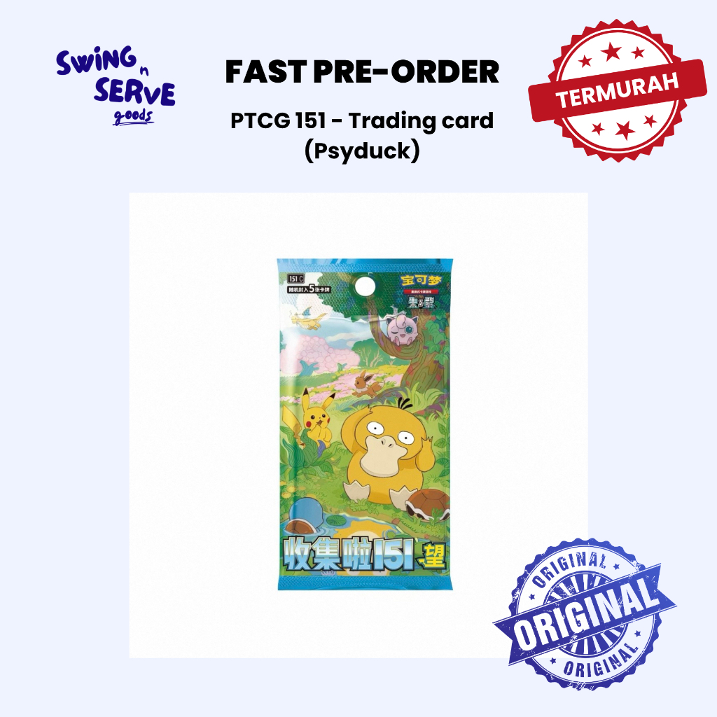 Pokemon TCG 151 - Vol 2: Exclusive Psyduck Trading Cards (CN Version Original)