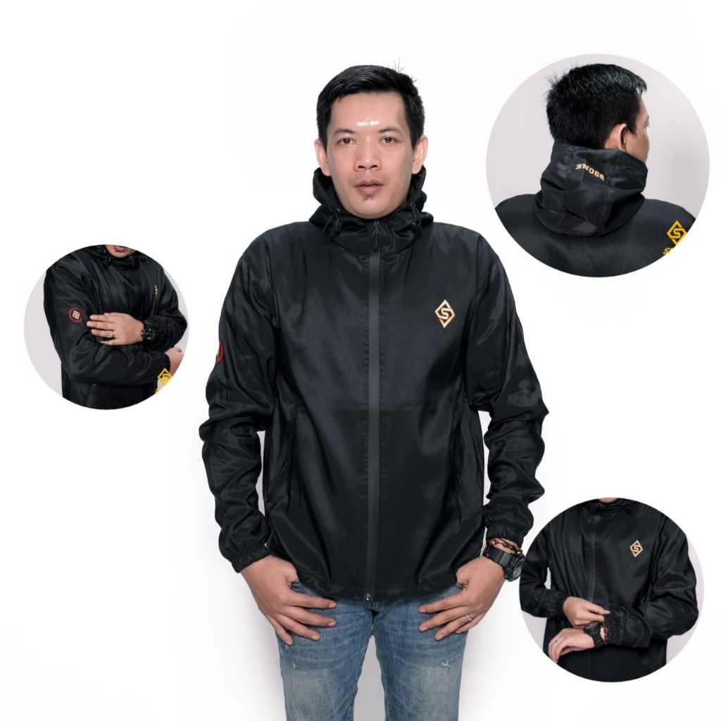 JAKET RUNNING PREMIUM OUTDOOR WATEPROO ORIGINAL SSONE JAKET PARASUT OLAHRGA  PRIA WANITA SPORT