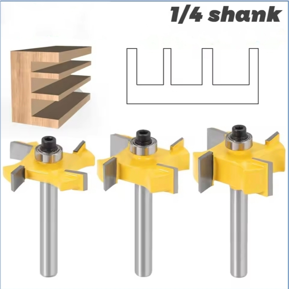 Mata Router Profil Slotting Bit 4Blade Shank 1/4