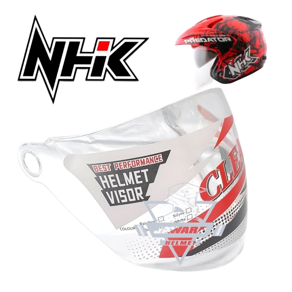 Kaca Helm Visor NHK PREDATOR Half Face