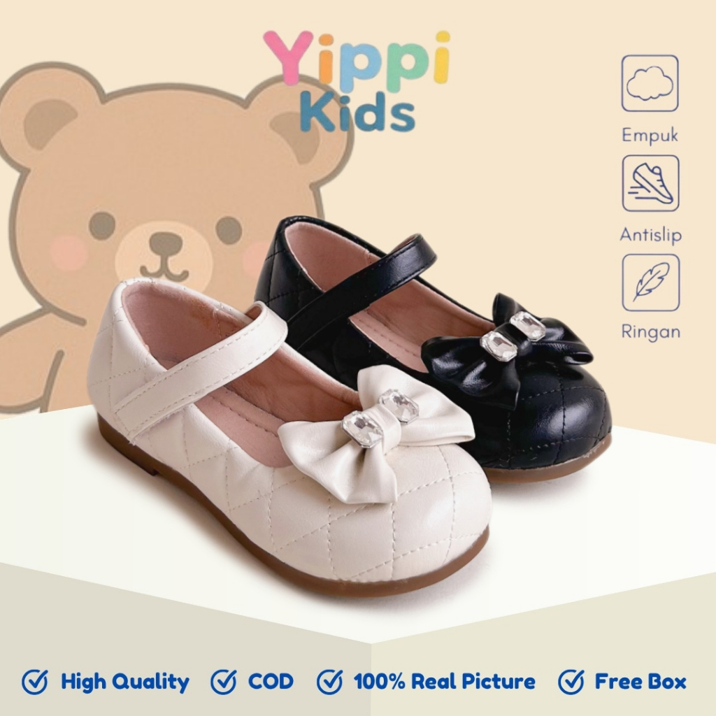 YIPPI KIDS - Flat Shoes Anak Perempuan 26-36 Sepatu Pansus Anak Cewek C32 Flat Anak Ballerina