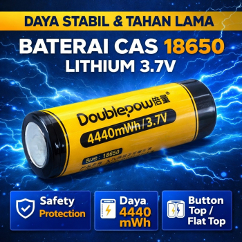 Doublepow Baterai 18650 1200 mAh Lithium Battery 1 PCS - 1200PT