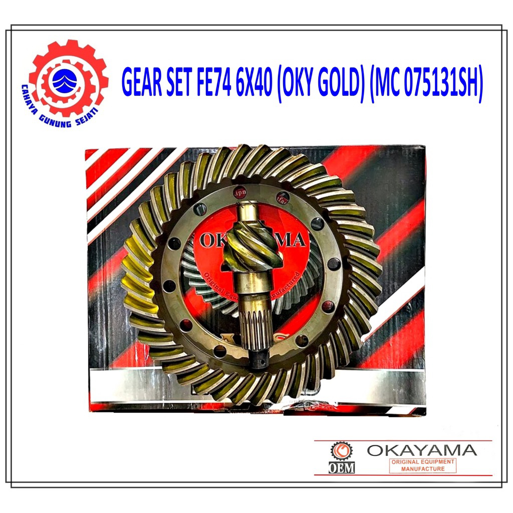 Gear Set Fe74 Canter Ps125 / Ps135 Rasio 6x40 MC075131S Okayama Gold
