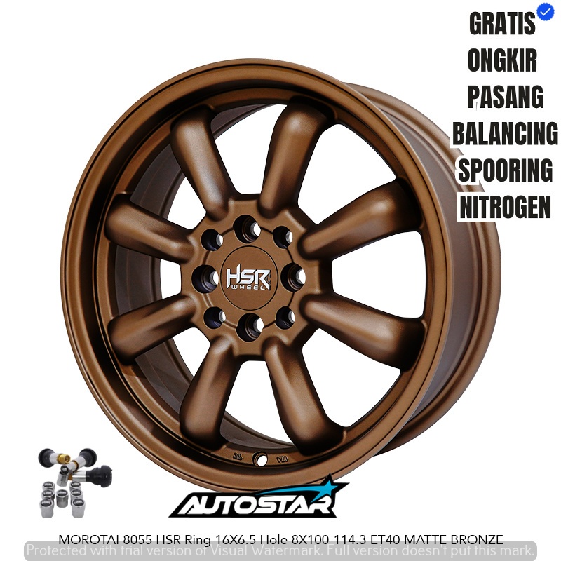 VELG MOBIL HSR WHEEL MOROTAI WATANABE CLASIC R16 COCOK UNTUK STARLET COROLLA ESTILO IST YARIS