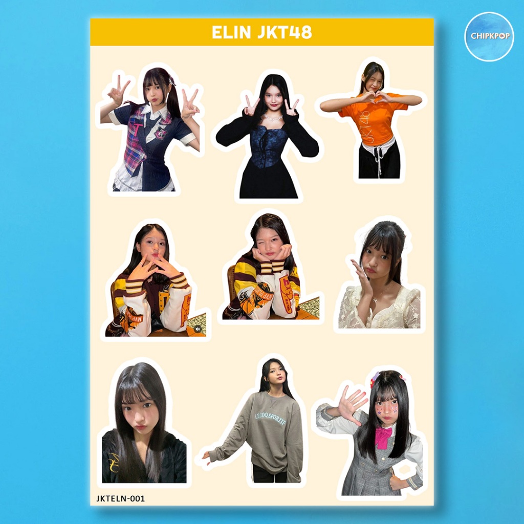 ELIN STIKER JKT 48 I STIKER JKT 48 I JKT 48 NEW ERA I STIKER ELIN JKT48 I STIKER HOLOGRAM JKT48