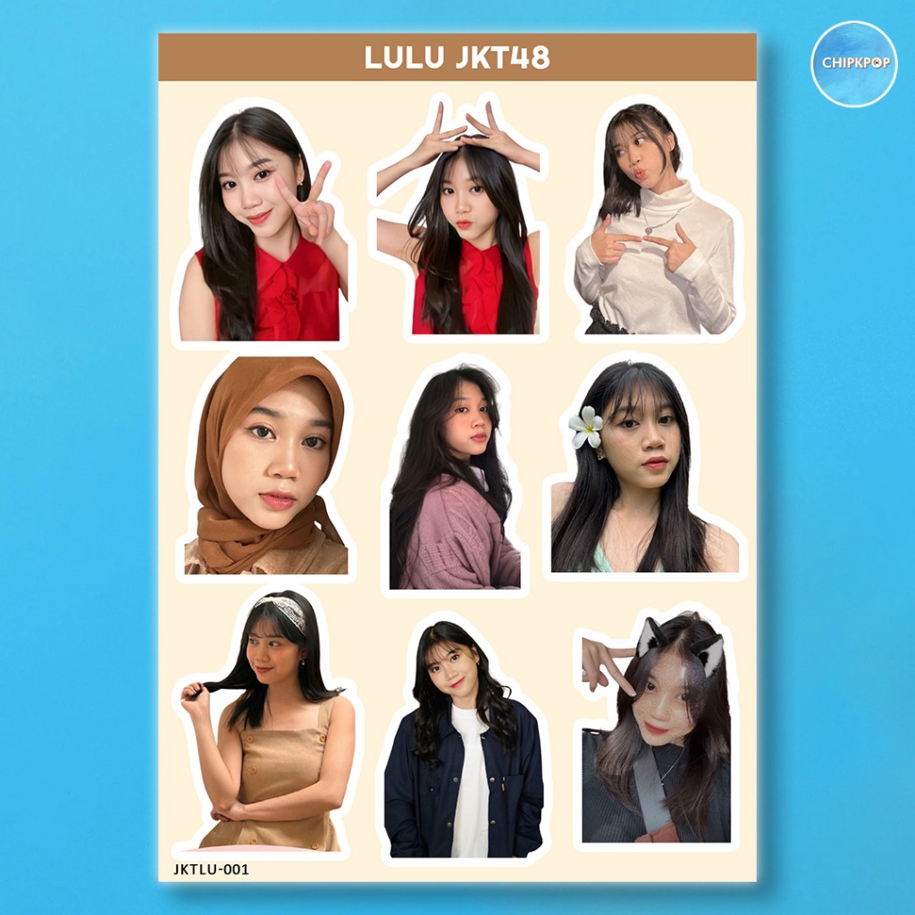LULU STIKER JKT 48 I STIKER JKT 48 I JKT 48 NEW ERA I STIKER LULU JKT48 I STIKER HOLOGRAM JKT48